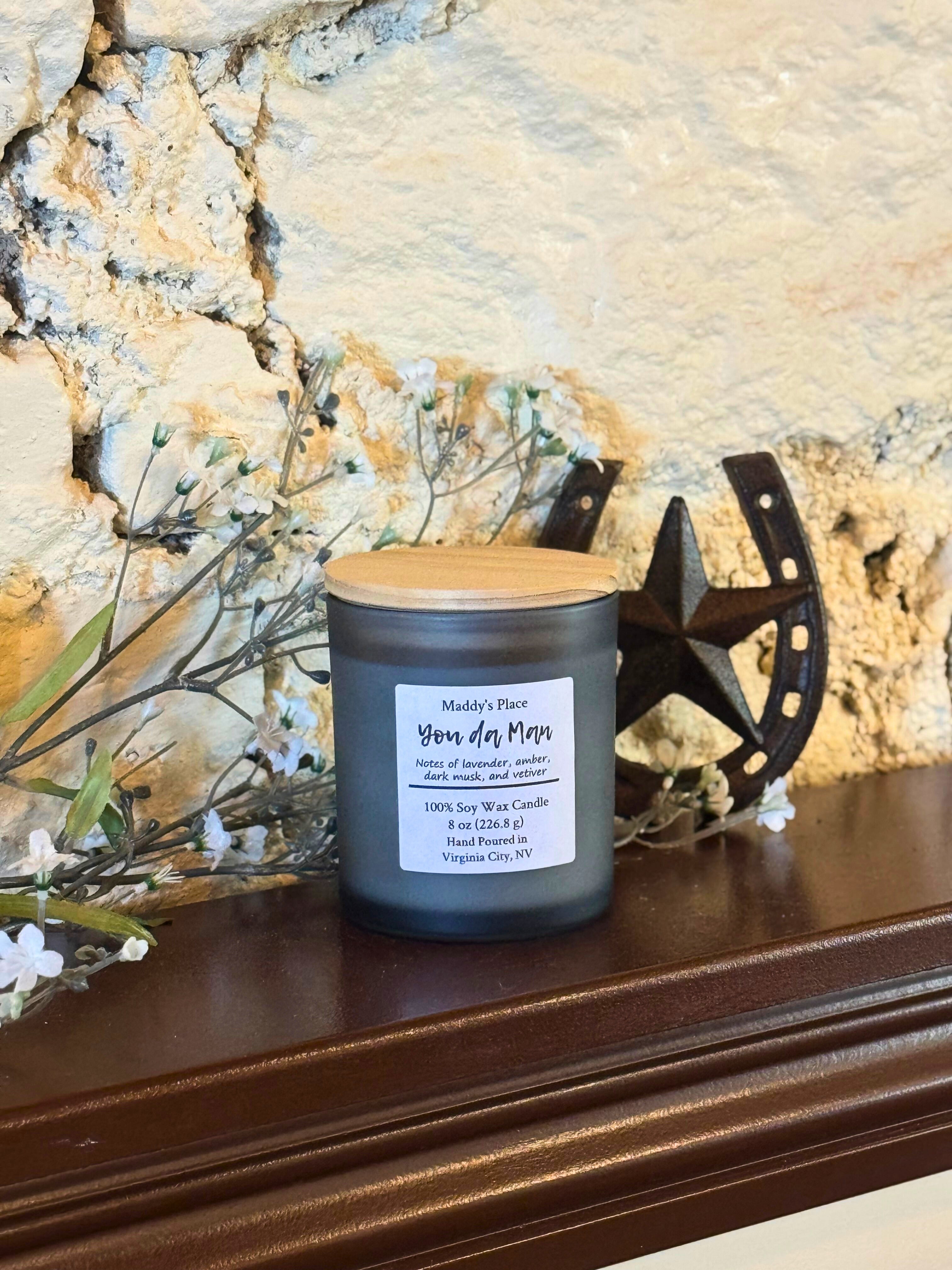 You Da Man Soy Wax Candle