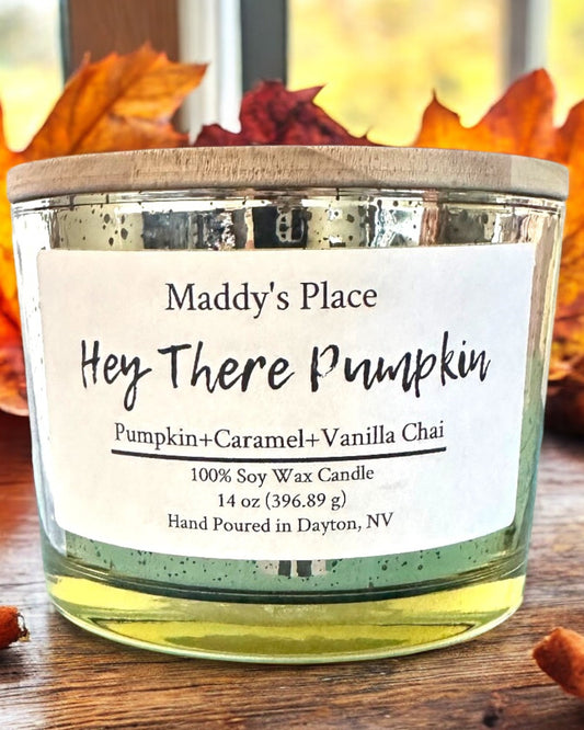 Hey There Pumpkin 3-Wick Soy Candle