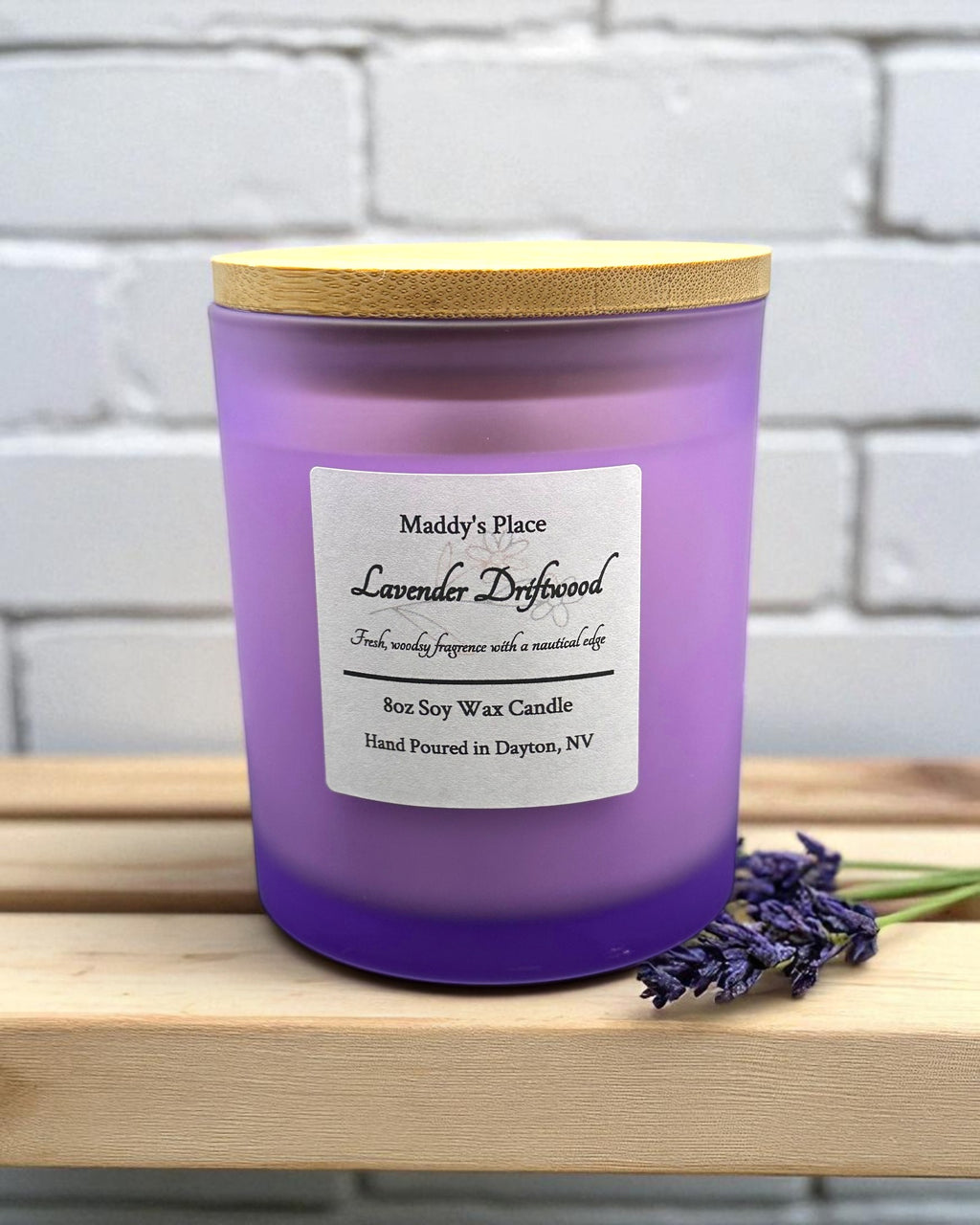 Lavender Driftwood Candle