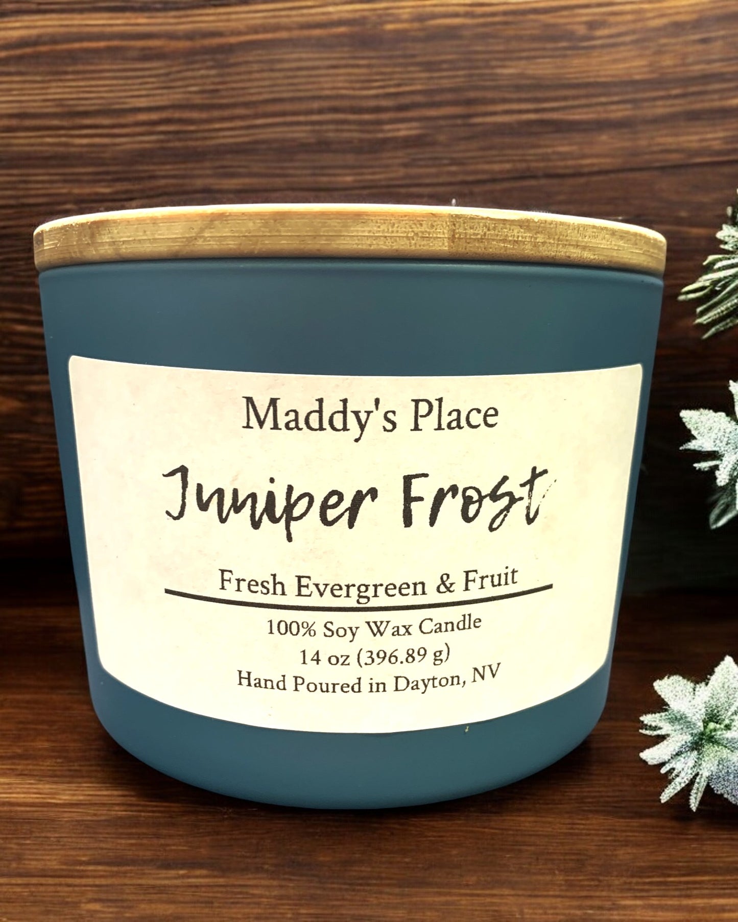 Juniper Frost 3-Wick Soy Candle