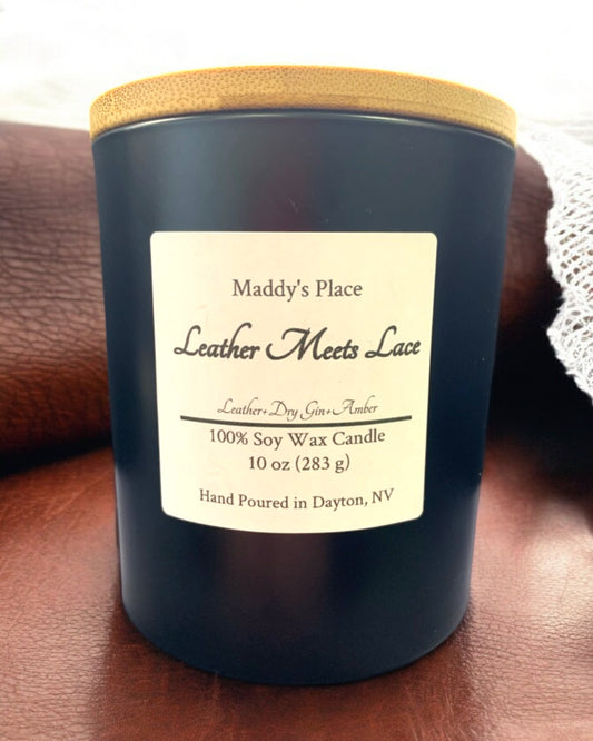 Leather Meets Lace Soy Candle