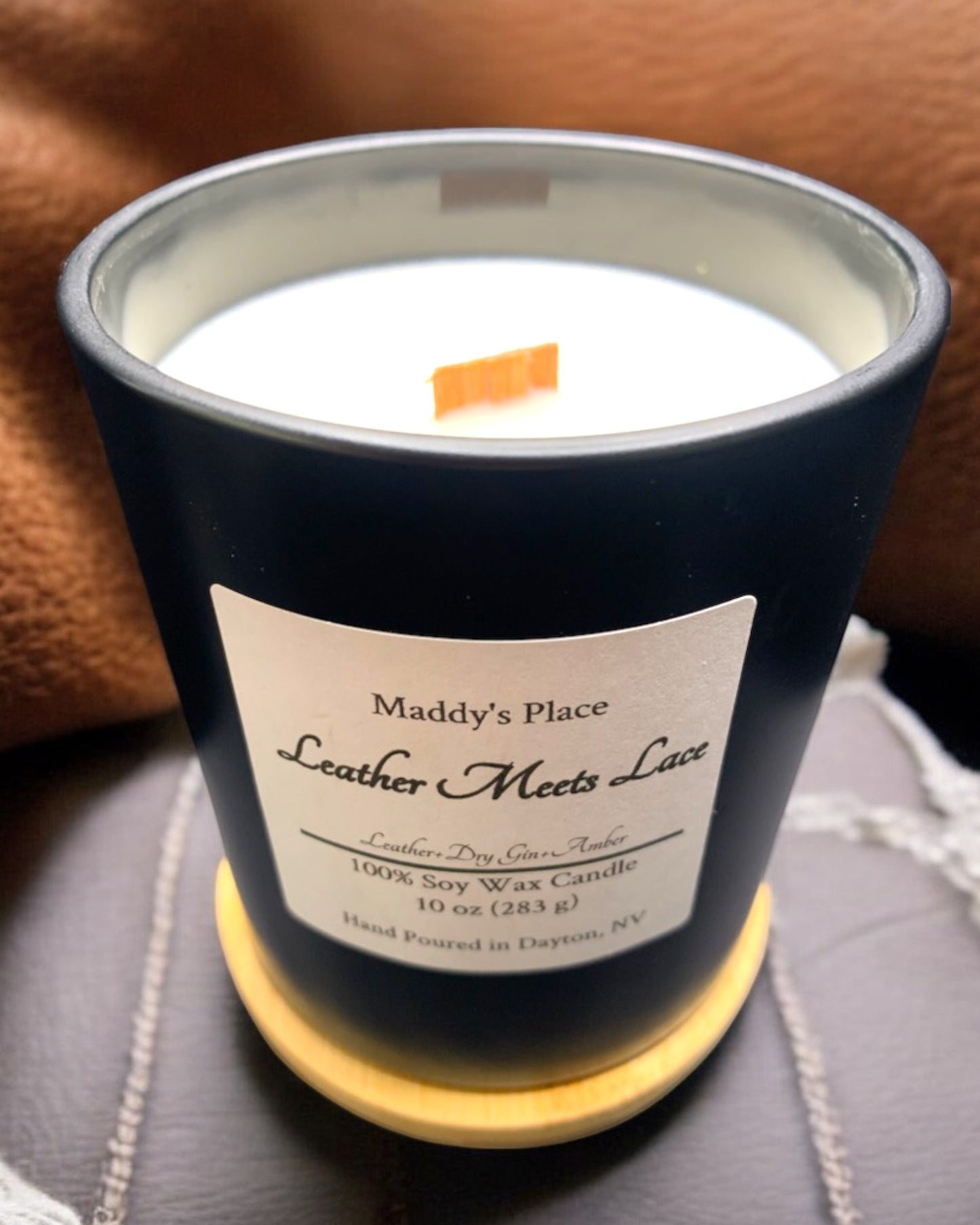 Leather Meets Lace Soy Candle