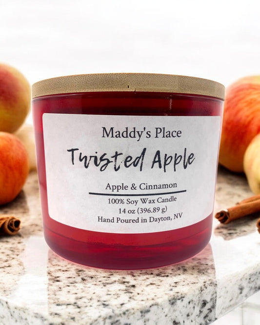 Twisted Apple Soy Candle 3 Wick