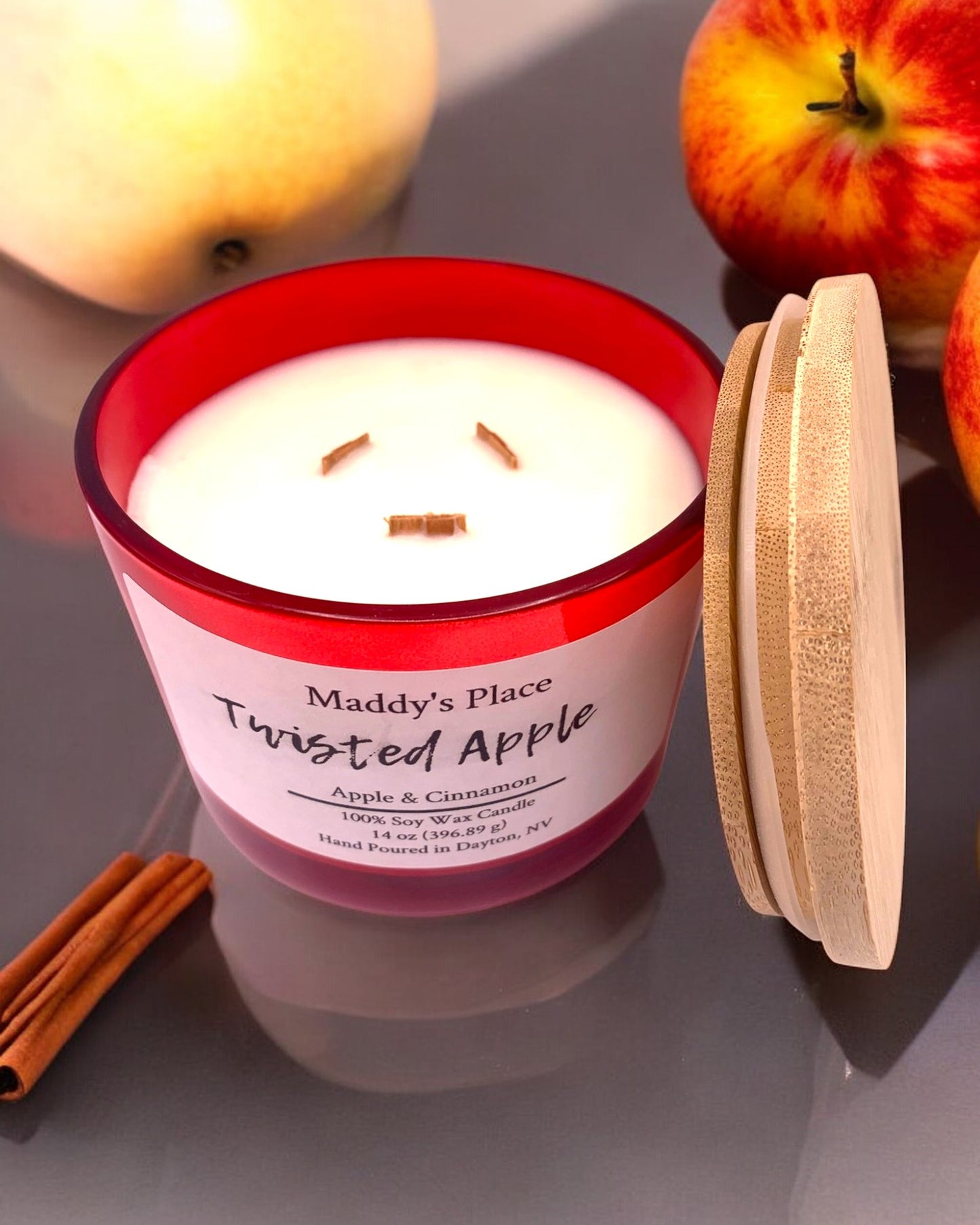 Twisted Apple Soy Candle 3 Wick